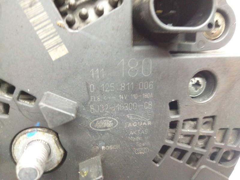 Recambio de alternador para land rover range rover evoque (l538) 2.0 4x4 referencia OEM IAM BJ3210300CB  