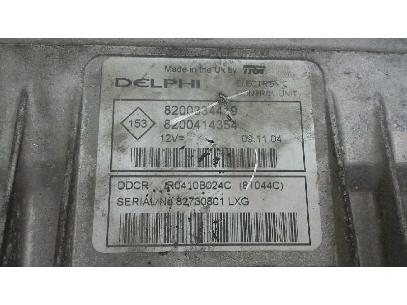 Recambio de centralita motor uce para renault megane ii berlina 5p 1.5 dci diesel referencia OEM IAM 8200334419 8200414354 82730