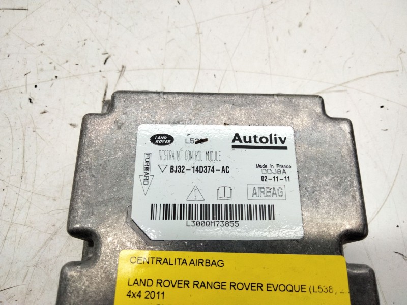 Recambio de centralita airbag para land rover range rover evoque (l538) 2.0 4x4 referencia OEM IAM BJ3214D374  