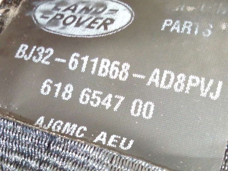 Recambio de cinturon seguridad trasero derecho para land rover range rover evoque (l538) 2.0 4x4 referencia OEM IAM BJ32611B68  