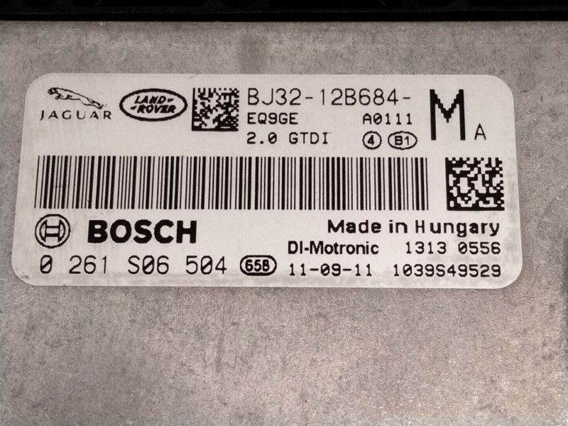 Recambio de centralita motor uce para land rover range rover evoque (l538) 2.0 4x4 referencia OEM IAM BJ3212B684 0261S06504 