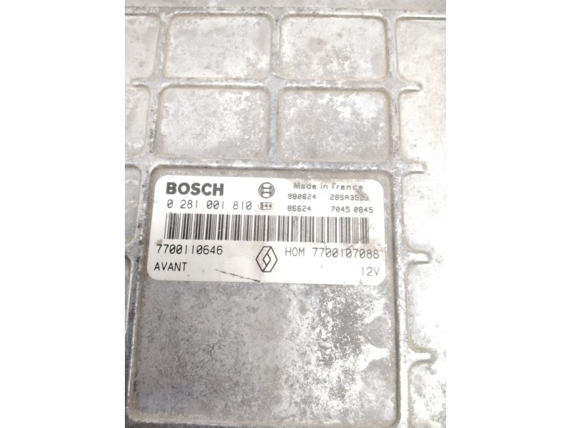 Recambio de centralita motor uce para renault megane i classic (la0) 1.9 dti diesel cat referencia OEM IAM 0281001810 7700110646