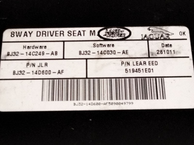 Recambio de modulo electronico para land rover range rover evoque (l538) 2.0 4x4 referencia OEM IAM BJ3214C249  