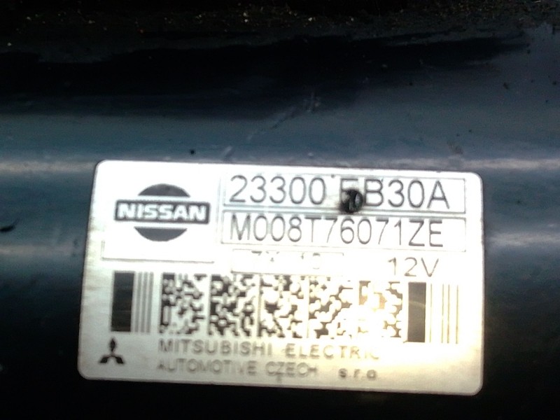 Recambio de motor arranque para nissan cabstar (f24m, f24w) 35.13 dci, 45.13 dci 2.5 (f24m) referencia OEM IAM M008T76071ZE  