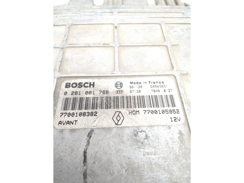 Recambio de centralita motor uce para renault laguna (b56) 1.9 dti diesel cat referencia OEM IAM 0281001766 7700108382 HOM770010