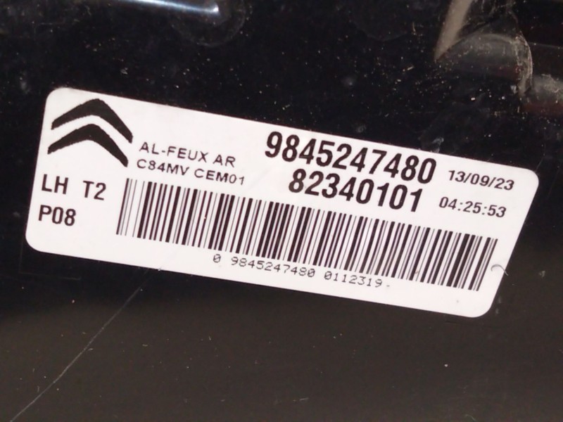 Recambio de piloto trasero izquierdo porton para citroën c5 aircross (a_) 1.6 thp 150 (a45gxj) referencia OEM IAM 9845247480  
