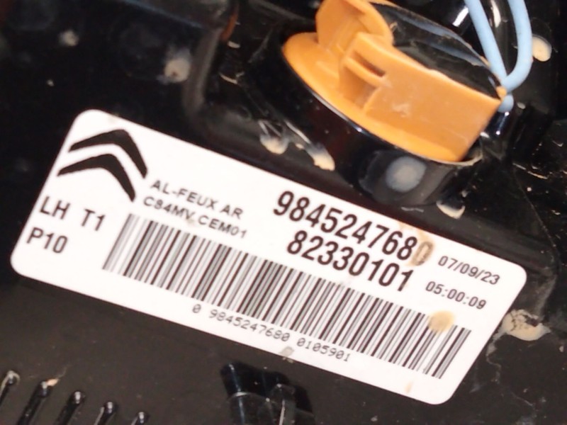 Recambio de piloto trasero izquierdo para citroën c5 aircross (a_) 1.6 thp 150 (a45gxj) referencia OEM IAM 9845247680  