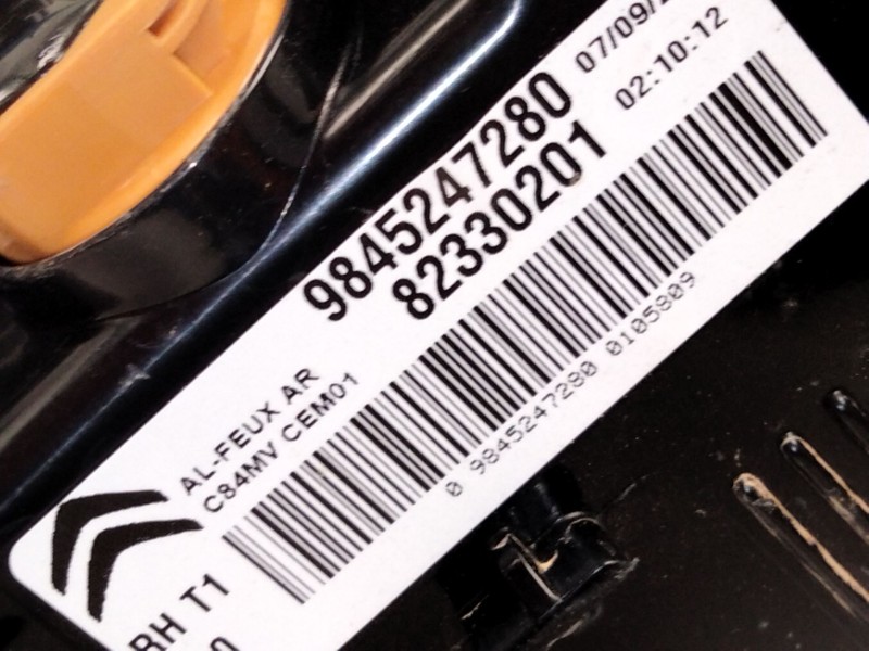 Recambio de piloto trasero derecho para citroën c5 aircross (a_) 1.6 thp 150 (a45gxj) referencia OEM IAM 9845247280  