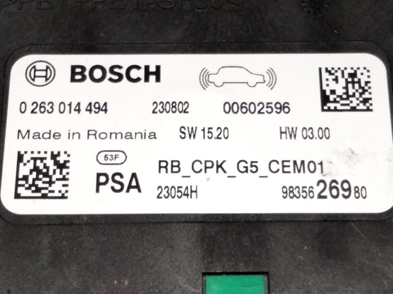 Recambio de modulo electronico para citroën c5 aircross (a_) 1.6 thp 150 (a45gxj) referencia OEM IAM 9835626980 0263914494 