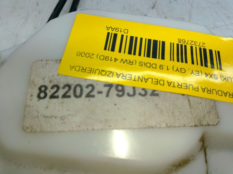 Recambio de cerradura puerta delantera izquierda para suzuki sx4 (ey, gy) 1.9 ddis (rw 419d) referencia OEM IAM 8220279J32  