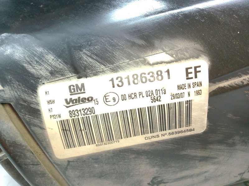 Recambio de faro izquierdo para opel corsa d (s07) 1.2 (l08, l68) referencia OEM IAM 13186381  