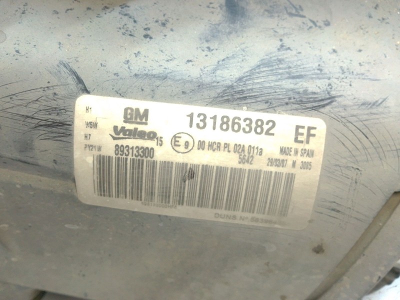 Recambio de faro derecho para opel corsa d (s07) 1.2 (l08, l68) referencia OEM IAM 13186382  