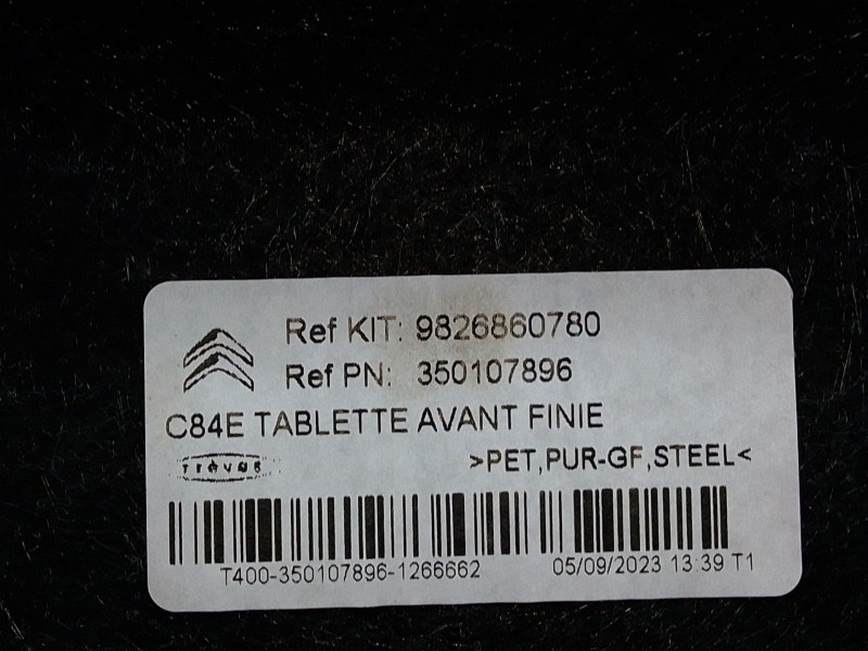 Recambio de bandeja trasera para citroën c5 aircross (a_) 1.6 thp 150 (a45gxj) referencia OEM IAM 9826860780  