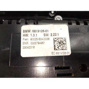 Recambio de mando climatizador para bmw 5 (f10) 520 d xdrive referencia OEM IAM 6819126  