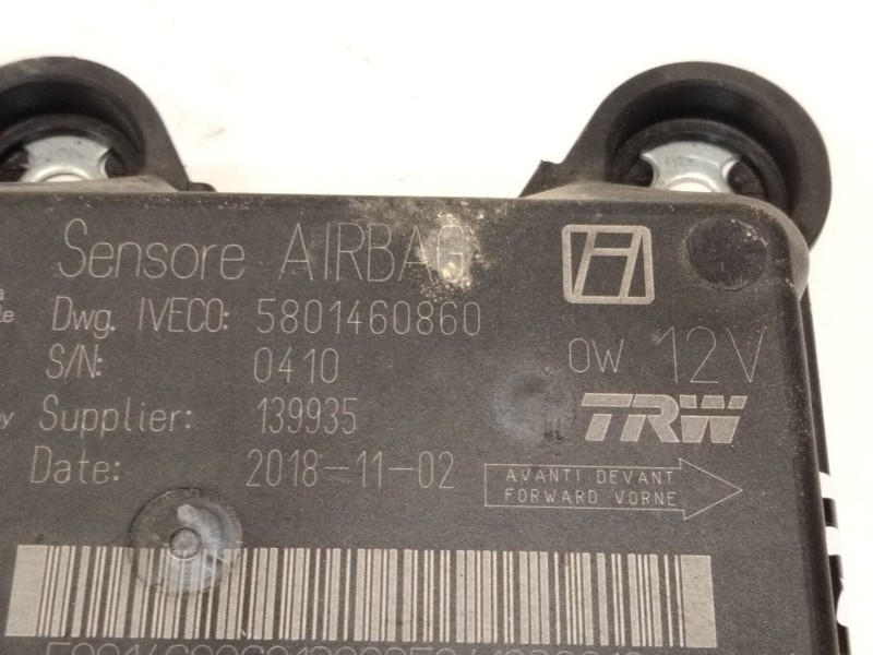 Recambio de centralita airbag para iveco daily vi furgoneta 33s11, 35s11, 35c11 referencia OEM IAM 5801460860  