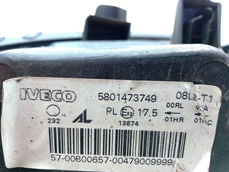 Recambio de faro derecho para iveco daily vi furgoneta 33s11, 35s11, 35c11 referencia OEM IAM 5801473749  