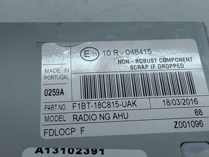 Recambio de sistema audio / radio cd para ford focus iii 1.0 ecoboost referencia OEM IAM   