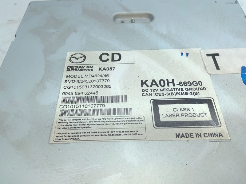 Recambio de pantalla multifuncion para mazda cx-5 (kf) 2.2 d awd referencia OEM IAM KA0T611J0A  