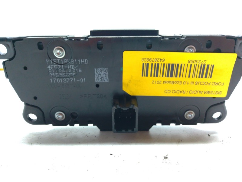 Recambio de sistema audio / radio cd para ford focus iii 1.0 ecoboost referencia OEM IAM F1ET18K811HD  