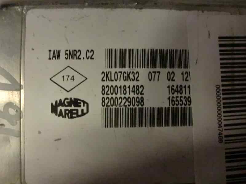Recambio de centralita motor uce para renault clio ii fase i (b/cbo) 1.2 referencia OEM IAM 8200181482 8200229098 2KL07GK32