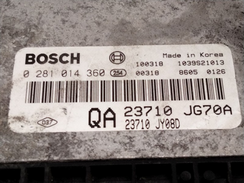 Recambio de centralita motor uce para renault koleos i (hy_) 2.0 dci (hy0k) referencia OEM IAM 23710JG70A 0281014360 23710JY08D