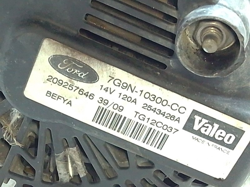 Recambio de alternador para ford fiesta vi (cb1, ccn) 1.25 referencia OEM IAM 7G9N103000CC  