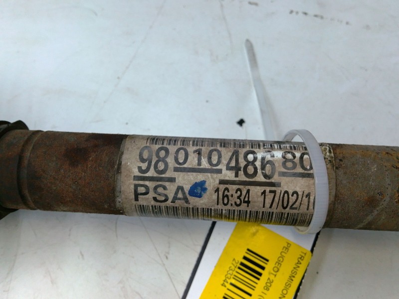 Recambio de transmision delantera derecha para peugeot 208 i (ca_, cc_) 1.2 thp 110 referencia OEM IAM 9801048680  