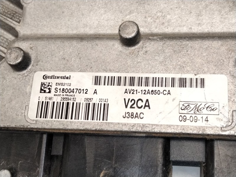 Recambio de centralita motor uce para ford fiesta vi (cb1, ccn) 1.25 referencia OEM IAM AV2112A650CA S180047012 