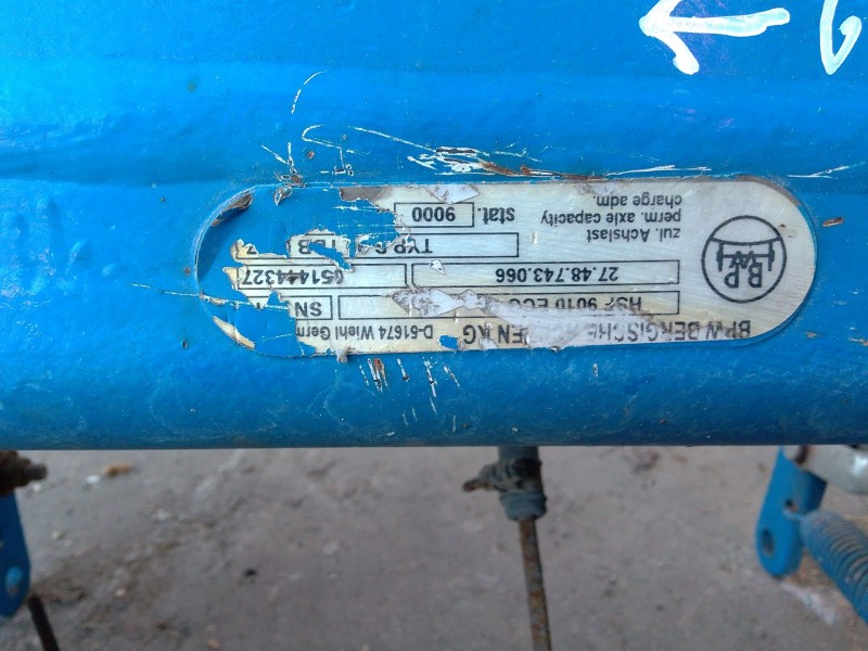 Recambio de eje remolque para lecitrailer ltp-2e referencia OEM IAM   