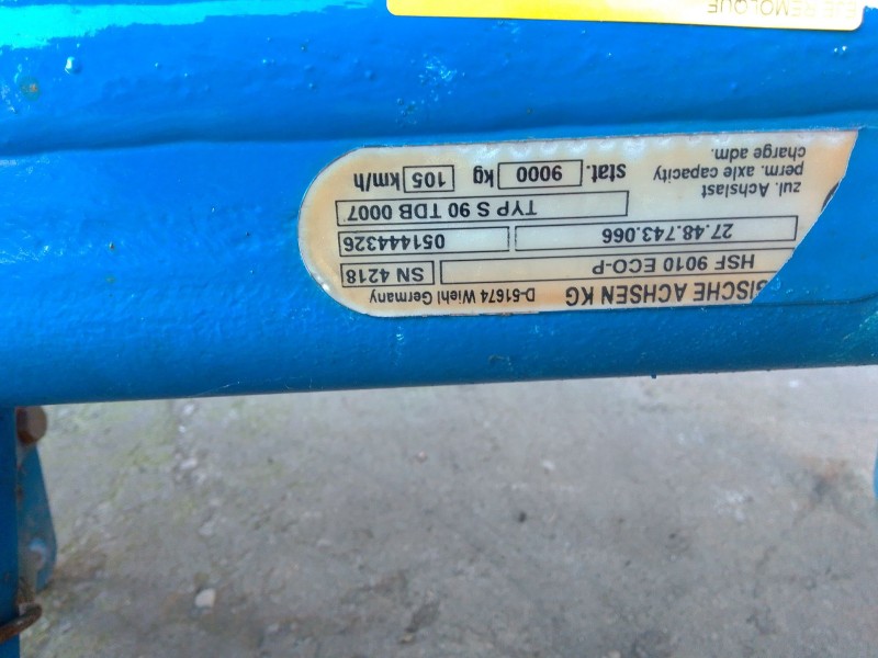 Recambio de eje remolque para lecitrailer ltp-2e referencia OEM IAM S90TDB0007  