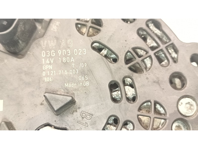 Recambio de alternador para volkswagen passat b6 (3c2) 2.0 tdi referencia OEM IAM 03G903023  