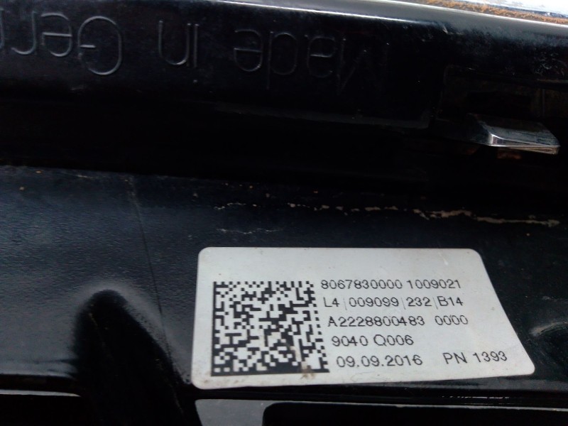 Recambio de rejilla delantera para mercedes-benz clase s (w222, v222, x222) s 350 bluetec / d (222.132, 222.032, 222.123) refere