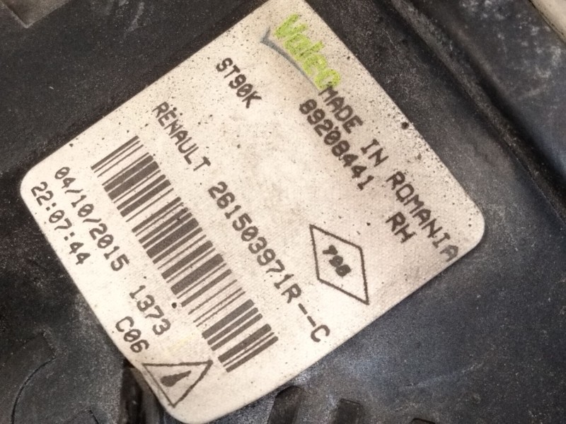 Recambio de faro antiniebla derecho para opel vivaro b autobús (x82) 1.6 cdti (06) referencia OEM IAM 261503971R  