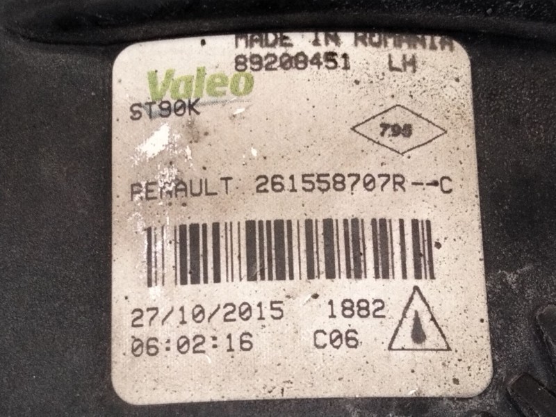Recambio de piloto delantero izquierdo para opel vivaro b autobús (x82) 1.6 cdti (06) referencia OEM IAM 261558707R  