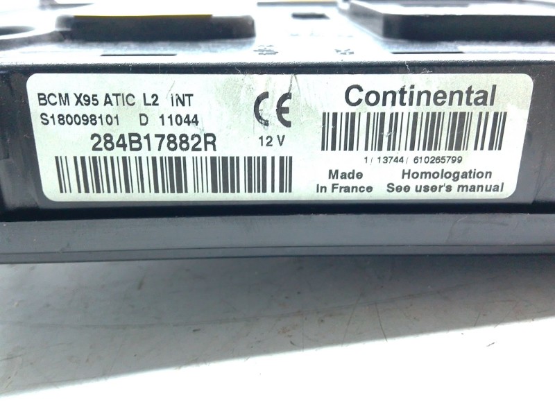 Recambio de modulo confort para renault grand scénic iii (jz0/1_) 1.5 dci referencia OEM IAM 284B17882R  