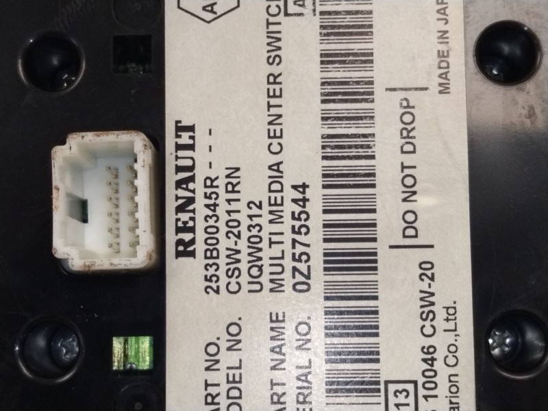 Recambio de mando multifuncion para renault grand scénic iii (jz0/1_) 1.5 dci referencia OEM IAM 253B00345R  