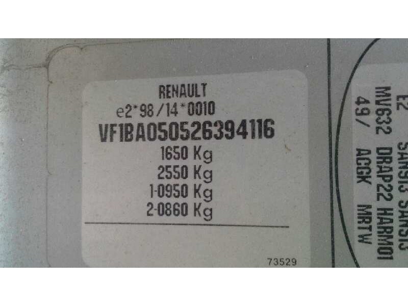 renault megane i fase 2 berlina (ba0) del año 2002