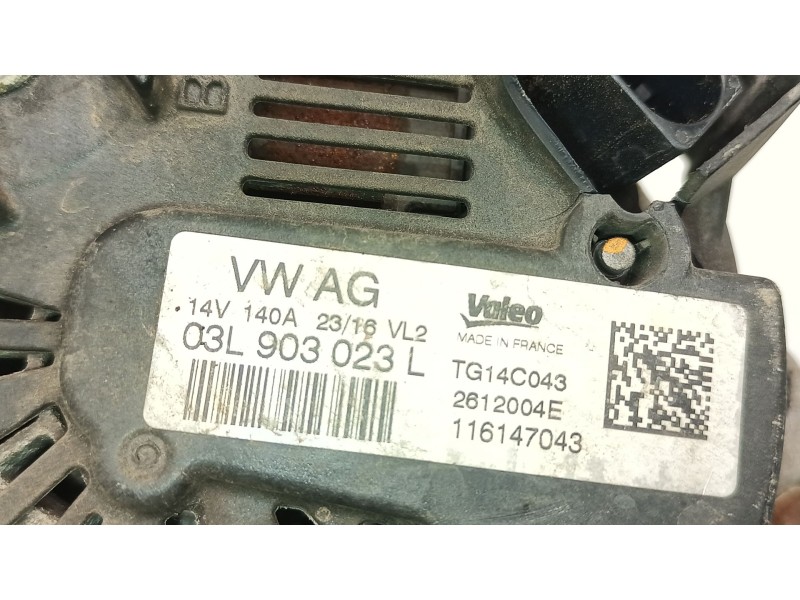 Recambio de alternador para volkswagen caddy iv furgoneta/monovolumen (saa, sah) 2.0 tdi 4motion referencia OEM IAM 03L903023L  