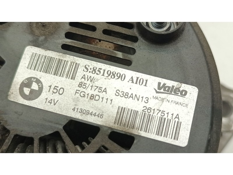 Recambio de alternador para bmw 1 (f20) 120 d referencia OEM IAM 8519890AI01  