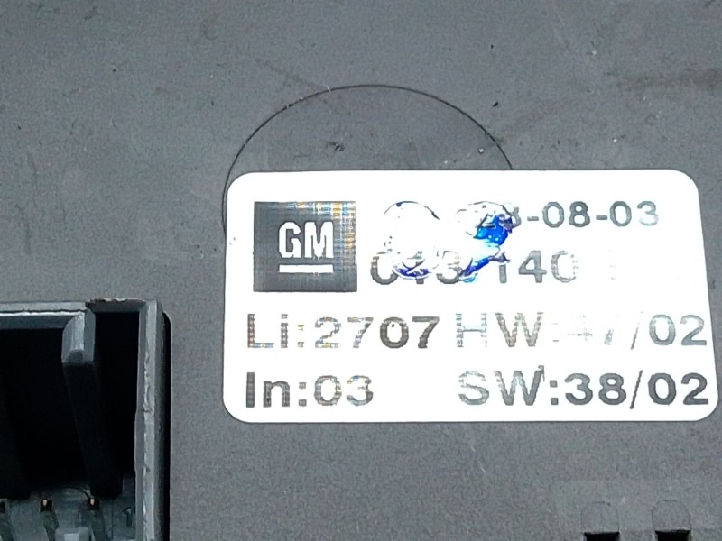 Recambio de mando calefaccion aire acondicionado para opel zafira a monospace (t98) 2.0 dti 16v (f75) referencia OEM IAM 0131409