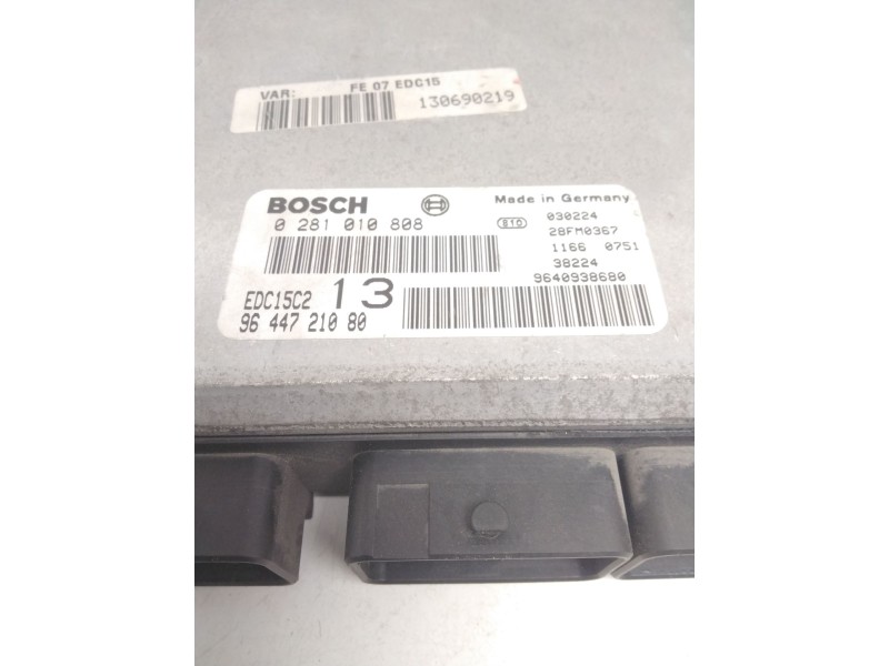 Recambio de centralita motor uce para citroën c5 berlina 2.0 hdi sx referencia OEM IAM 0281010808 9644721080 28FM0367