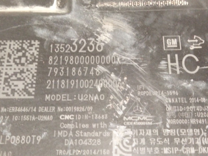 Recambio de modulo electronico para opel astra k sports tourer excellence referencia OEM IAM 13523236  