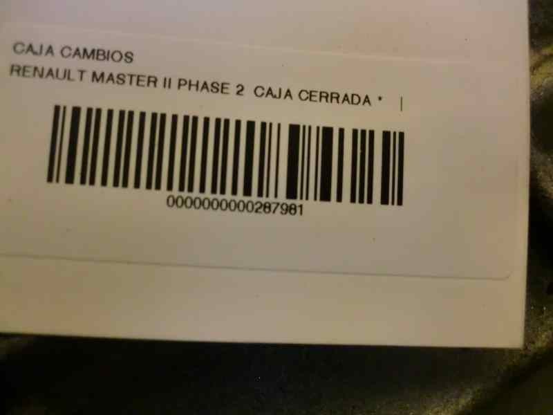 Recambio de caja cambios para renault master ii phase 2 caja cerrada 2.5 dci diesel cat referencia OEM IAM PF6026  