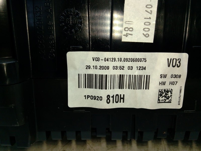 Recambio de cuadro instrumentos para seat leon (1p1) 1.4 16v referencia OEM IAM 1P0920810H  