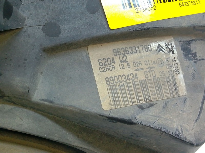 Recambio de faro izquierdo para citroën saxo (s0, s1) 1.5 d referencia OEM IAM 9636331780  