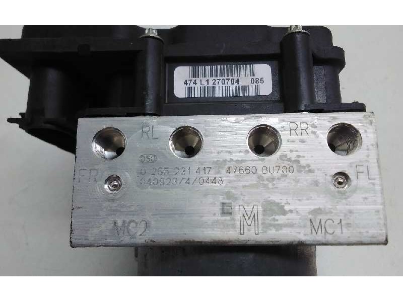 Recambio de centralita abs para nissan almera tino (v10m) referencia OEM IAM 0265231417  