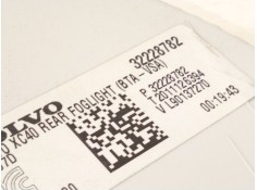 Recambio de faro antiniebla trasero izquierdo para volvo xc40 (536) t2 referencia OEM IAM 32228782   2