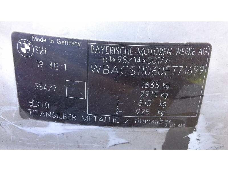 bmw serie 3 compacto (e36) del año 2000
