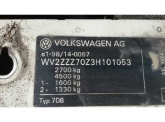 volkswagen t4 transporter/furgoneta syncro (mod. 1991) del año 2003 2