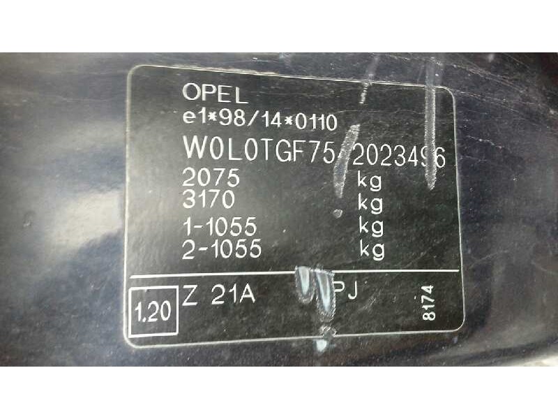 opel zafira a del año 2003